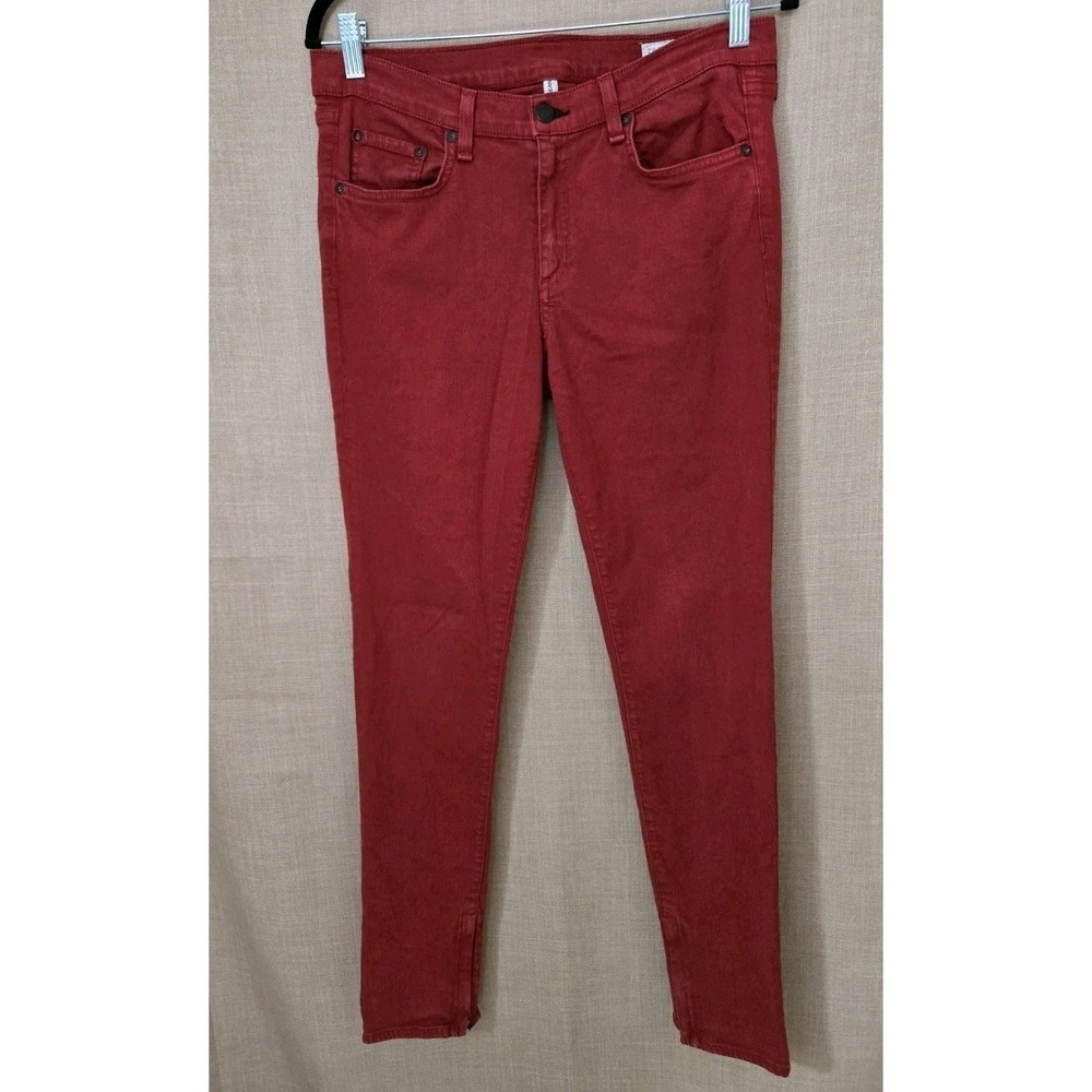 Rag &‎ Bone Women's Red Legging Skinny Zipper Jeans Stretch Nordstrom Size 31